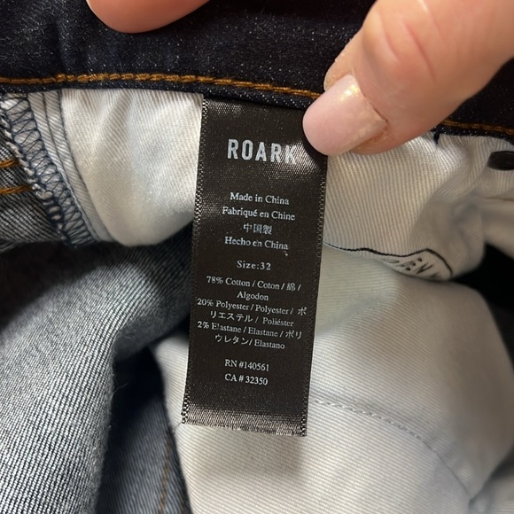ROARK Men’s HWY 128 Dark Wash Straight Leg Jeans NWOT size 32 - Picture 7 of 13